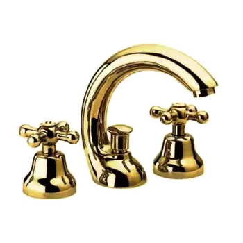 Remer Liberty Смеситель для раковины на 3 отверстия с донным клапаном