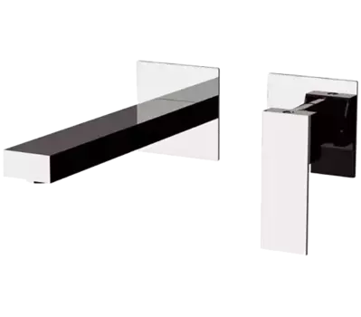 Remer Q design Смеситель для раковины настенный скрытого монтажа излив 20см (скрытая часть в комплекте)