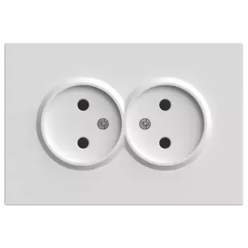 Розетка 2-местная с защитной шторкой Stekker RST16-5116-01 Эмили 49877