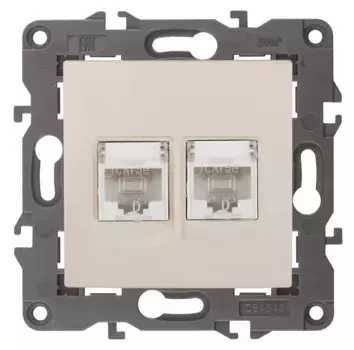 Розетка 2хRJ45 Эра 14-3108-02 Б0034309