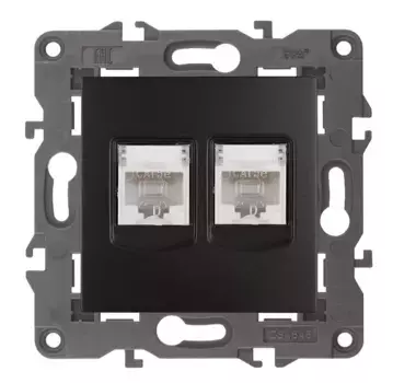 Розетка 2хRJ45 Эра 14-3108-05 Б0034312