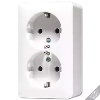 Розетка 2K+З двухместная Jung 6020A