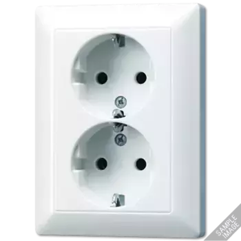 Розетка 2K+З двухместная Jung AS5020U
