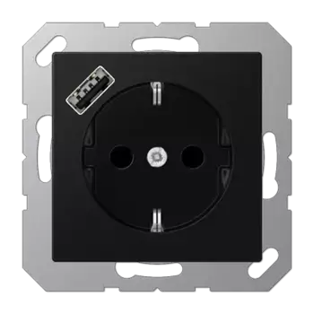 Розетка 2K+З Jung A1520-18ASWM