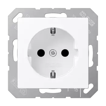 Розетка 2K+З Jung A1520BFWWM