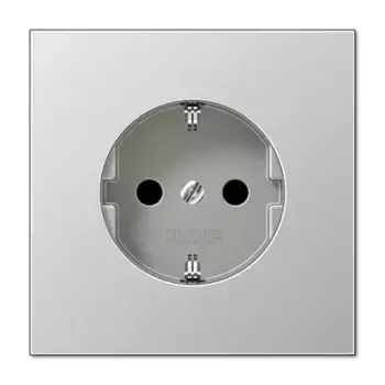 Розетка 2K+З со шторками Jung AL1520KI