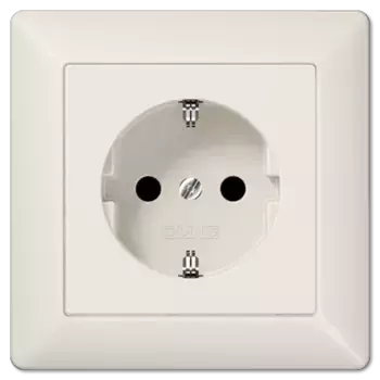 Розетка 2K+З со шторками Jung AS1520KI