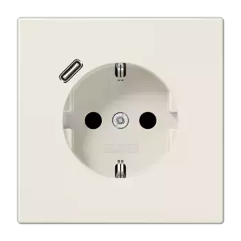 Розетка 2K+З USB Typ C Jung LS1520-18C