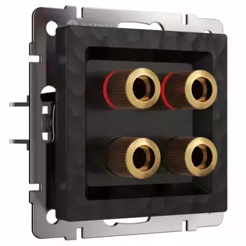 Розетка акустическая без рамки Werkel Hammer W1285008 (черный)