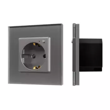 Розетка электрическая с Zigbee управлением Arlight SCT-OMALI-EUZB1-PL-GR (240V, 16A, Zigbee) 050101