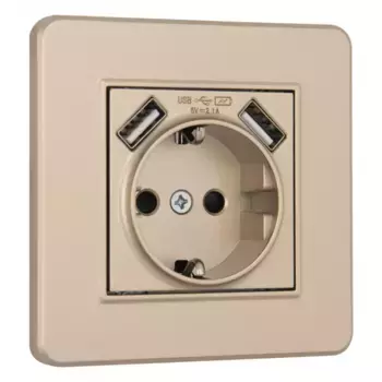 Розетка Arte Milano SET16-1-47-1 shampan