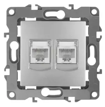 Розетка информационная 2XRJ45 ЭРА 12 12-3108-03 Б0014731