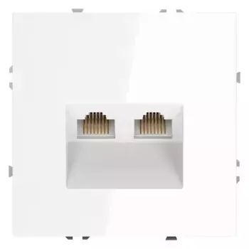 Розетка компьютерная двойная Voltum S70 VLS060201