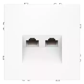 Розетка компьютерная двойная Voltum S70 VLS060202