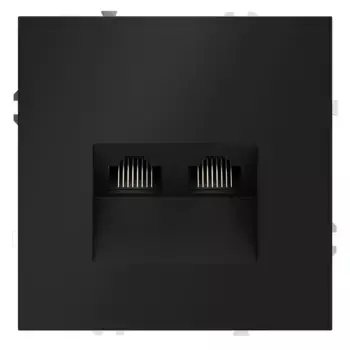 Розетка компьютерная двойная Voltum S70 VLS060208