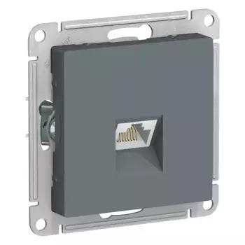 Розетка компьютерная RJ45 кат. 6A Systeme Electric AtlasDesign Грифель ATN000786