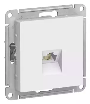 Розетка компьютерная RJ45, кат. 6A, Systeme Electric AtlasDesign Лотос ATN001386