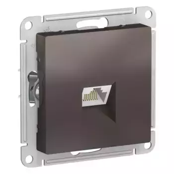 Розетка компьютерная RJ45 Schneider Electric AtlasDesign 5e кат UTP мокко ATN000683