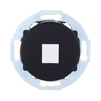 Розетка LK Studio телефонная RJ-12 с накладкой (черный) Vintage 885508-1