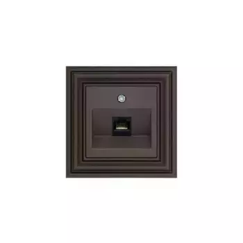 Розетка RJ45 Liregus Retro коричневый омбре 29-035