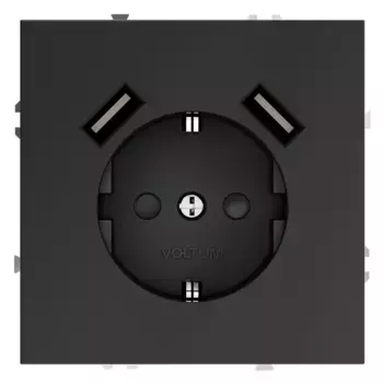 Розетка с USB, А+А Voltum S70 VLS040407