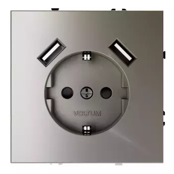 Розетка с USB, А+А Voltum S70 VLS040404
