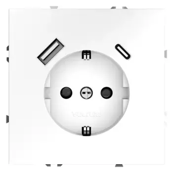 Розетка с USB, A+C Voltum S70 VLS040502