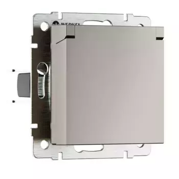 Розетка с/з с защитной крышкой и шторками Werkel W1271204 4690389211980 a069464