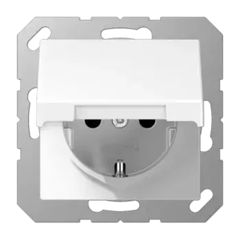 Розетка штепсельная Schuko Jung A1520BFKIKLWW