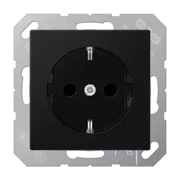Розетка штепсельная Schuko Jung A1520BFKISWM
