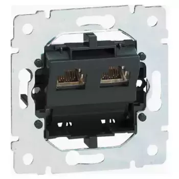 Розетка телефонная 2хRJ11 Legrand Galea Life 775939