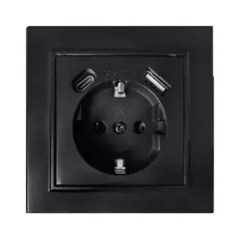 Розетка USB+Type C Stekker Эрна PST16-9016-03 50078