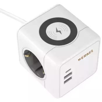 Розеточный блок 3-местный + 3 USB + беспроводная зарядка Werkel 4690389204265 W6513501 a066454