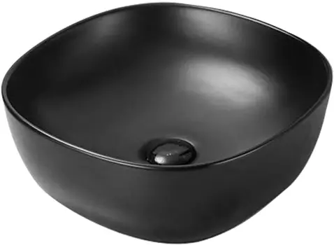 Накладная раковина SantiLine SL-1106MB черная матовая