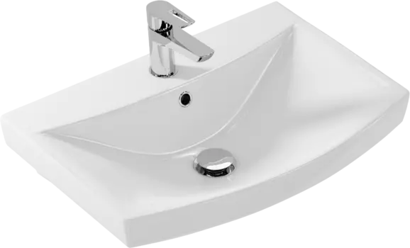 S-UM-CAR60/1-w Раковина CARINA 60 1 отв., белый, Сорт1