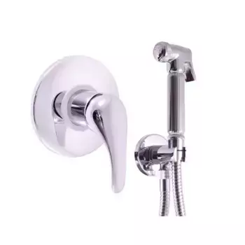 SA042/1 SAZAVA - смеситель для биде, скрытый монтаж, стоп вентилем в держателе лейки (пластик)