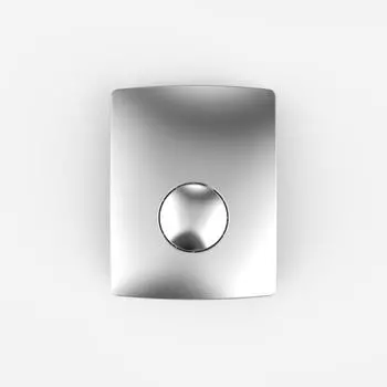 SANIT Декоративная панель для писсуара с ручной клавишей смыва, цвет хром