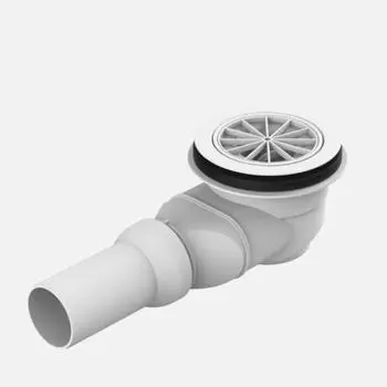 SANIT Сифон для душ.поддона 823/90 FW со слив. отверстием 90мм (без декоративной крышки) (Снято с производства!)