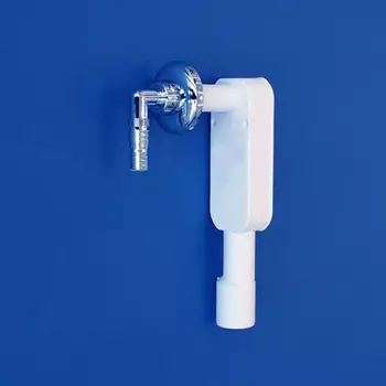 SANIT Сифон для стиральной/посудомоечной машины для скрытого монтажа, декоративная накладка хром