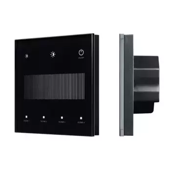 Сенсорная панель Arlight SMART-DALI-301-11-1G-4SC-DIM-IN Black (BUS/24V, Touch, 2.4G) 046547