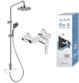 Сет с душевой стойкой System Rain и Flo S