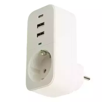 Сетевой фильтр 1-местный с/з Stekker Nova HM81-11-1 50142