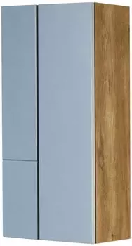 Шкаф подвесной Aquaton Мишель 43 светлое дерево-голубой