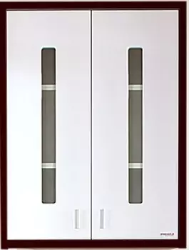 Шкаф Бриклаер Бали 60 венге, белый глянец