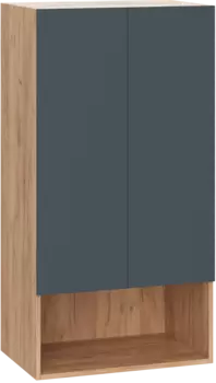 Шкаф над стиральной машиной DIWO Суздаль 60 навесной c полкой дуб вотан, 60x115x40 см, антрацит