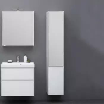 Шкаф-пенал Aquanet Гласс 35 белый