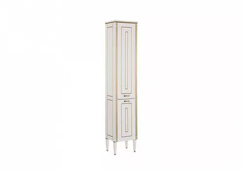 Шкаф-пенал Aquanet Паола 40 белый, золото