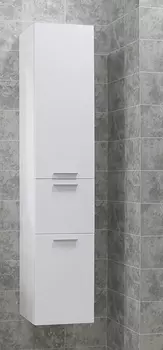 Шкаф пенал для ванной AQUATON Инди с бельевой корзиной