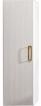 Шкаф пенал для ванной Armadi Art Vallessi Avangarde белый с золотом