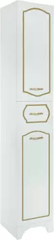 Шкаф-пенал Bellezza Тиффани 35 белый, патина золото